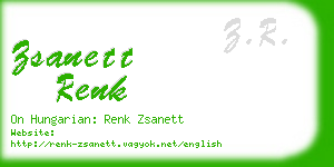 zsanett renk business card